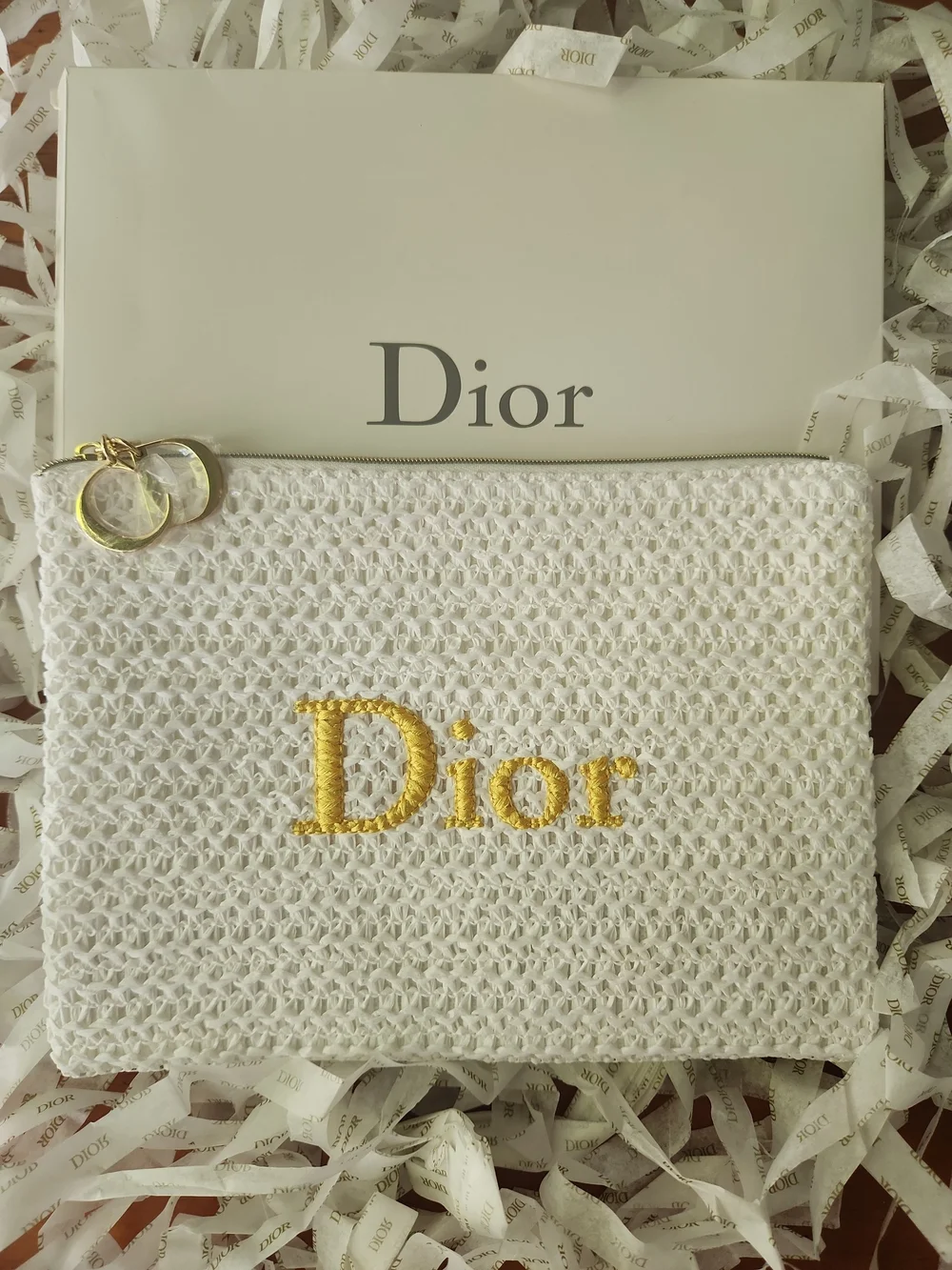 LIMITED EDITION Dior Raffia Pouch